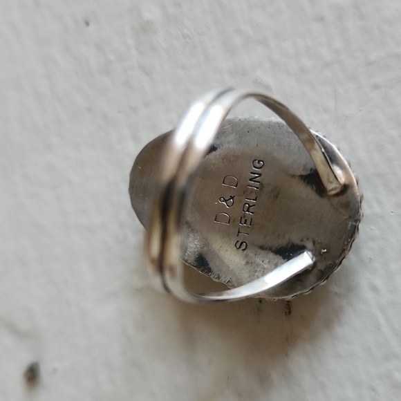 Beautiful NWOT Native American Navajo Handmade Turquoise & Sterling Ring 💙💚🤎 - Picture 5 of 12